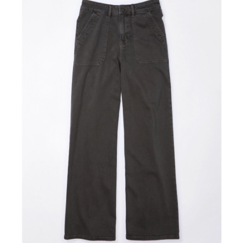 AE Dreamy Drape Stretch Pants in Gray